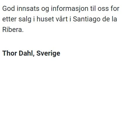 Norsk megler Costa blanca, hus og leiligheter til salgs