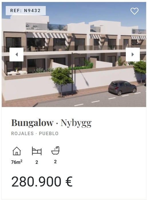 hus og leiligheter Alicante costa blanca spania rojales