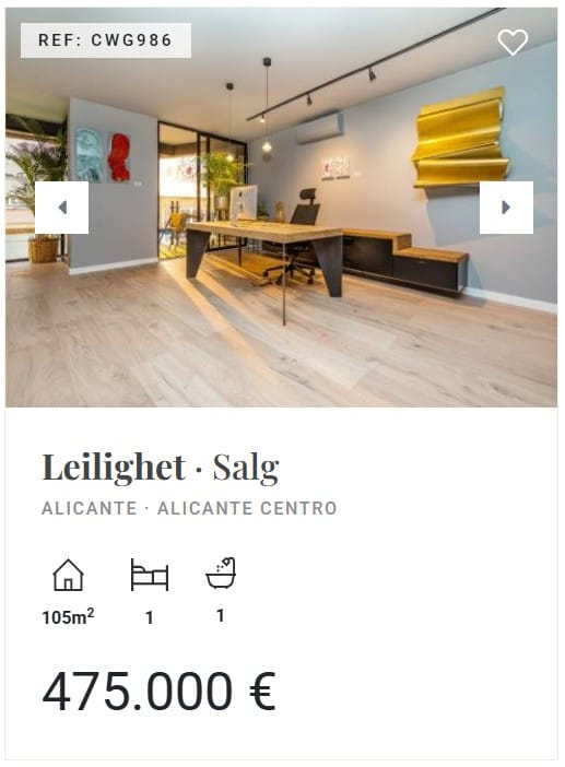 hus og leiligheter Alicante costa blanca spania