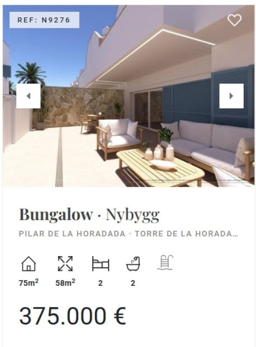 hus og leiligheter Alicante costa blanca spania torre de la horadada