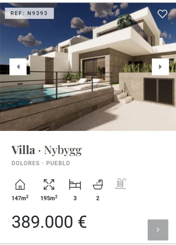 hus og leiligheter Alicante costa blanca spania dolores