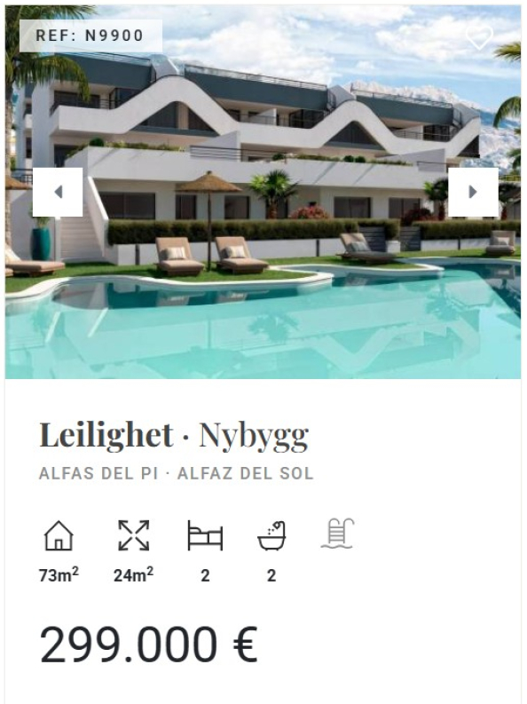 hus og leiligheter spania costa blanca alfaz