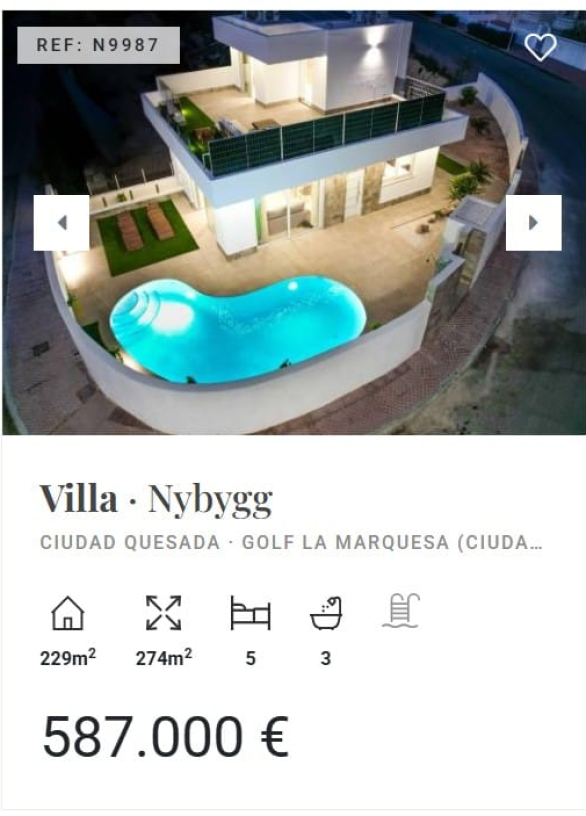 hus og leiligheter spania costa blanca ciudad quesada